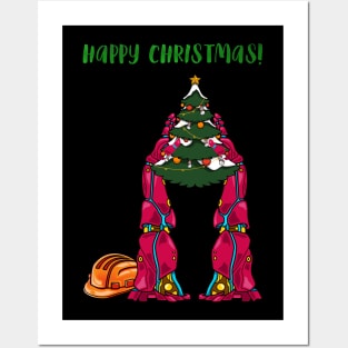 Robot Arm #1 Christmas Edition Posters and Art